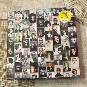 Andy Warhol Selfies 1000 piece Puzzle by Galison. In EUC!